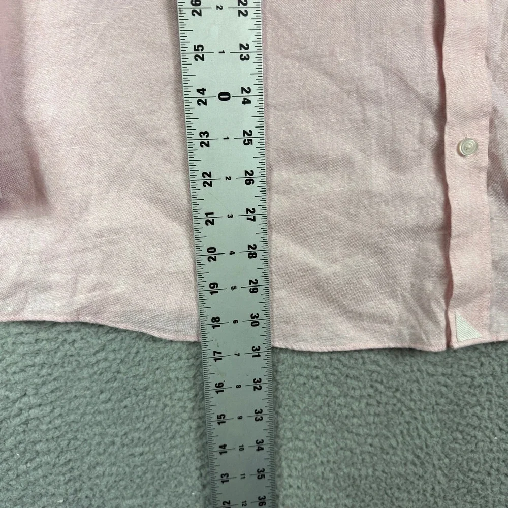 UNTUCKit Men's XXX Large Pink Linen Wrinkle Resistant Button Down‎ Shirt